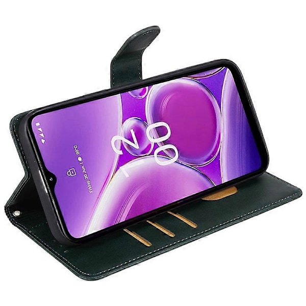 PU Læder Shell til Nokia G42 Kalvetekstur Cover Wallet Stand Magnetisk Lås Telefon Cover Multicolor Style C