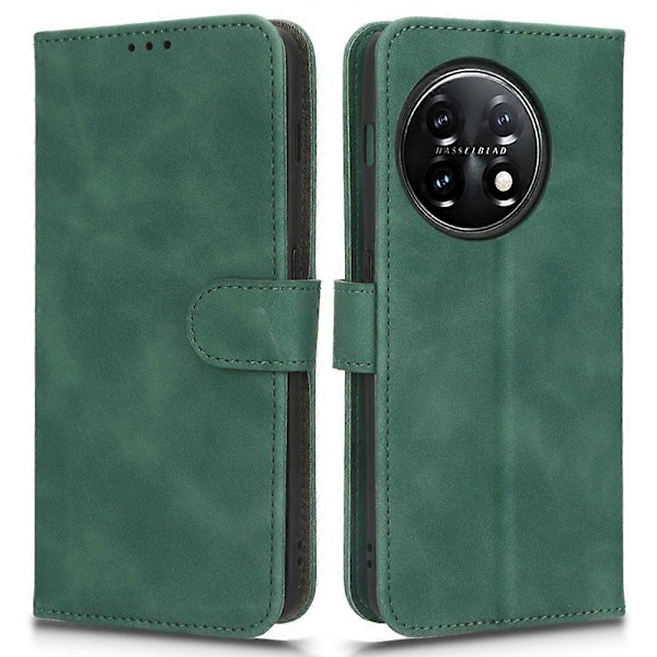 OnePlus 11 5G -puhelimelle suunniteltu nahkainen suojakotelo, jossa on lompakko ja jalusta Multicolor Style C