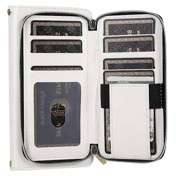 Plånboksfodral för iPhone 14 Pro Max Folio PU Läder Ställ Rombmönstrat Telefonskal med Handrem Multicolor Style D