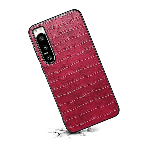 Til Sony Xperia 5 IV 5G Cover Krokodille Tekstur Læder Anti-Ridse Bagcover Multicolor Style E