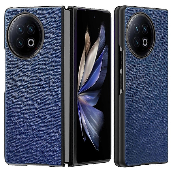 Vivo X Fold2 naarmuuntumisen estävä ristikkäiskuvioinen puhelinkotelo kumipinnoitettu PU-nahkapäällysteinen PC-takakansi Multicolor Style D