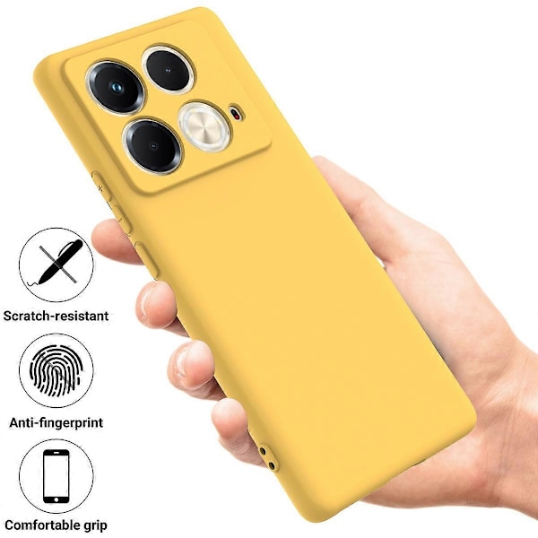 För Infinix Note 40S Skal Flytande Silikon Telefonskal med Handrem Multicolor Style C