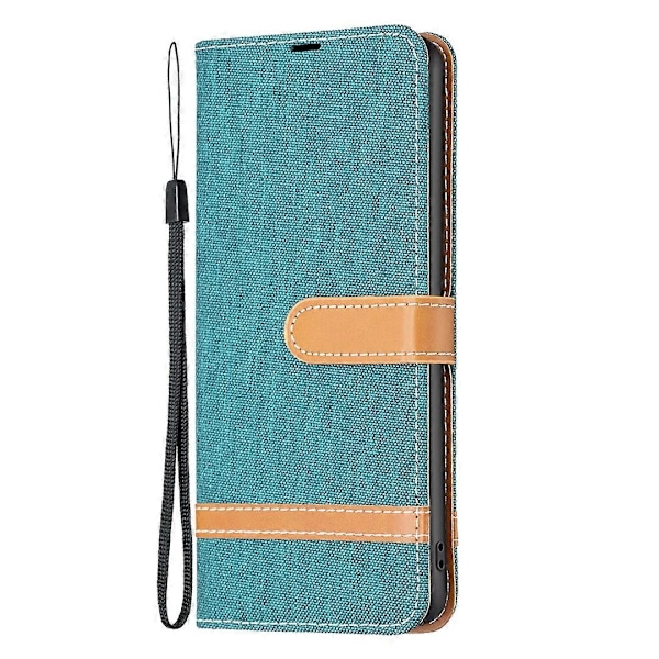 Skal till Samsung Galaxy A15 4G Jeans Tyg Splicing PU Läder Telefonfodral Multicolor Style I