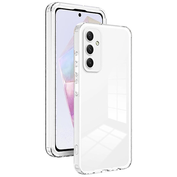 För Samsung Galaxy A35 5G TPU+PC Skal Anti-Drop Skyddande Transparent Mobilskal Multicolor Style B