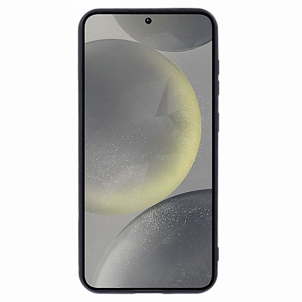 För Samsung Galaxy S24+ Mobilskal Rombsformat Självhäftande Kortficka med Ställ RFID-skydd - Svart