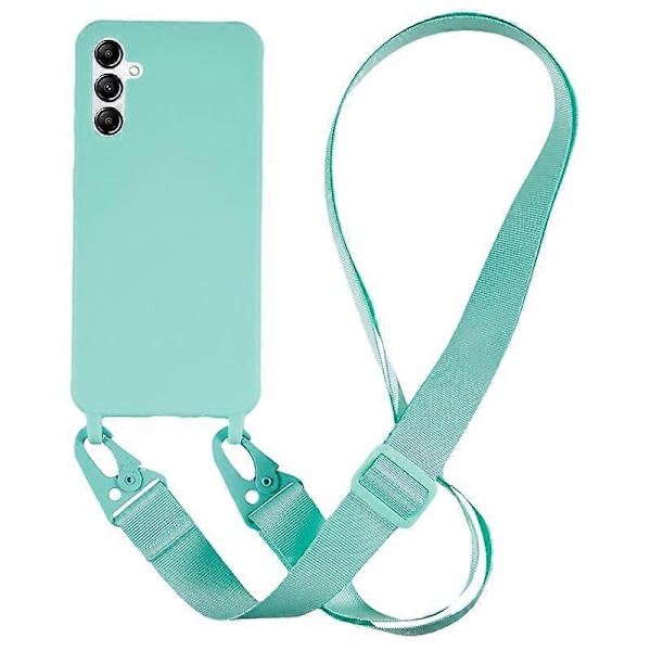 Mjukt TPU-telefonfodral för Samsung Galaxy A14 5G/A14 4G Matt Finish Stötsäkert Skal med Bred Nyckelrem Multicolor Style B