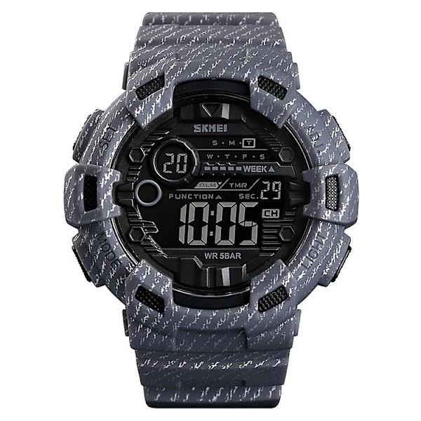 Skmei 1472 Outdoor Waterproof Luminous Sports Watch Grey