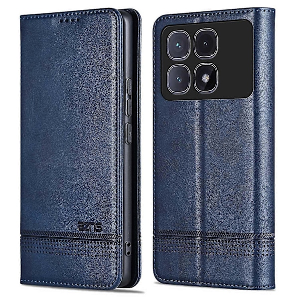 AZNS Xiaomi Redmi K70 Ultra -kotelo, lehmännahkajäljitelmä PU-nahkainen lompakkokotelo - Vihreä Multicolor Blue