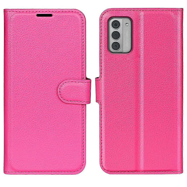 Til Nokia G42 Litchi Tekstur Telefon Stand Cover PU Læderpung Anti-ridse Etui Multicolor Style G