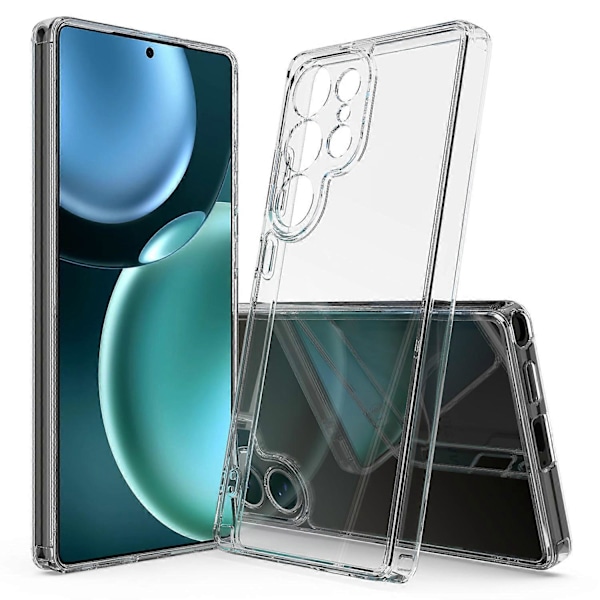För Samsung Galaxy S25 Ultra Transparent Mobilskal TPU+Akryl Stötsäkert Baksidesskydd