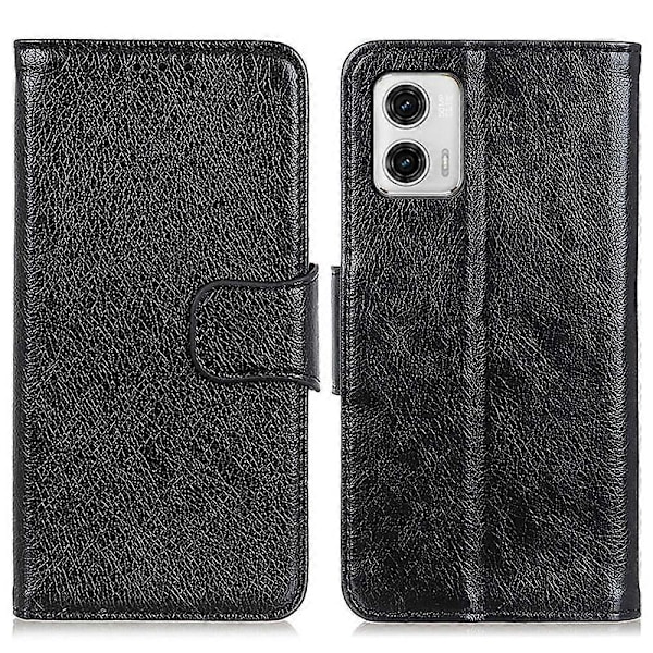 Plånboksfodral för Motorola Moto G73 5G, Nappa Textur Spaltläder Ställ