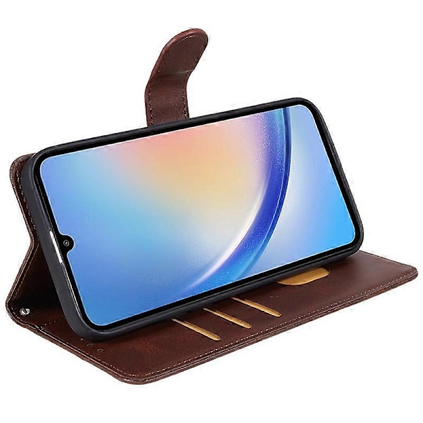 Til Samsung Galaxy A15 5G Etui Stødsikkert Læder Telefon Cover Magnetisk Wallet Stand Shell Multicolor Style G