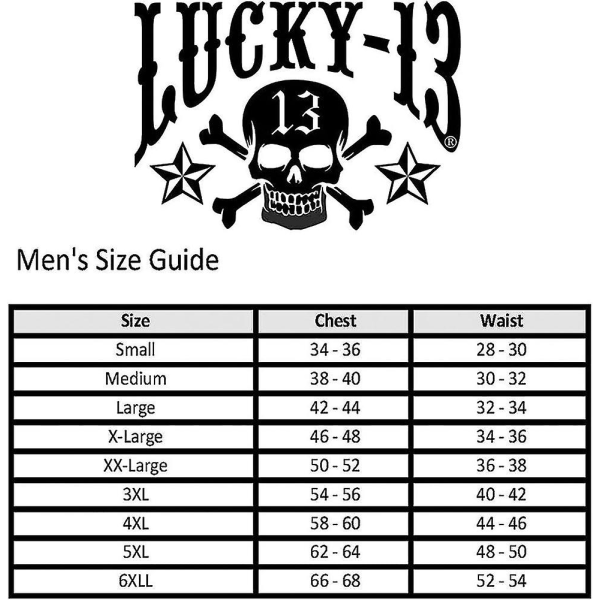 Lucky 13 Herrkläder Aldrig dör T-shirt Svart XL