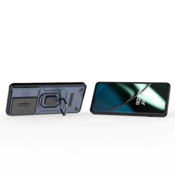 OnePlus 11 5G -kotelo, liukulinssisuoja, rengaspidike, PC+TPU-puhelinkuori Multicolor Style E