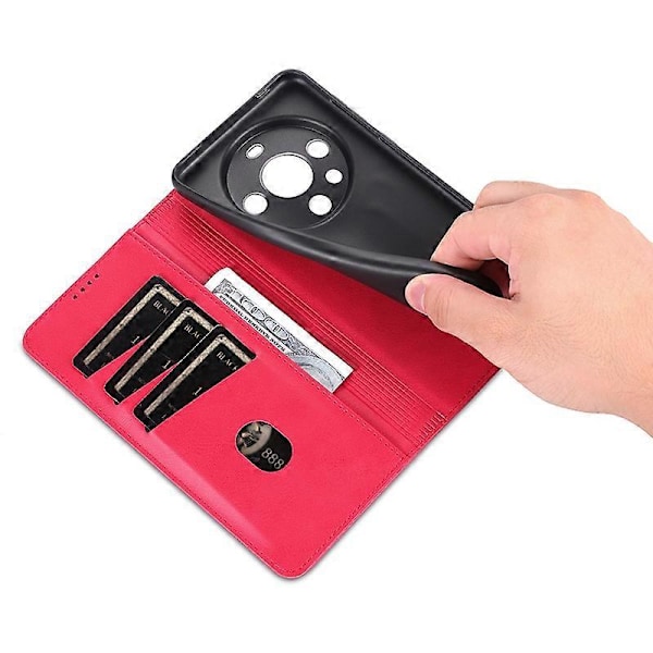 AZNS Etui til Huawei Mate 60 Pro Magnetisk Lukning Tegnebog Læder Cover Multicolor Style C