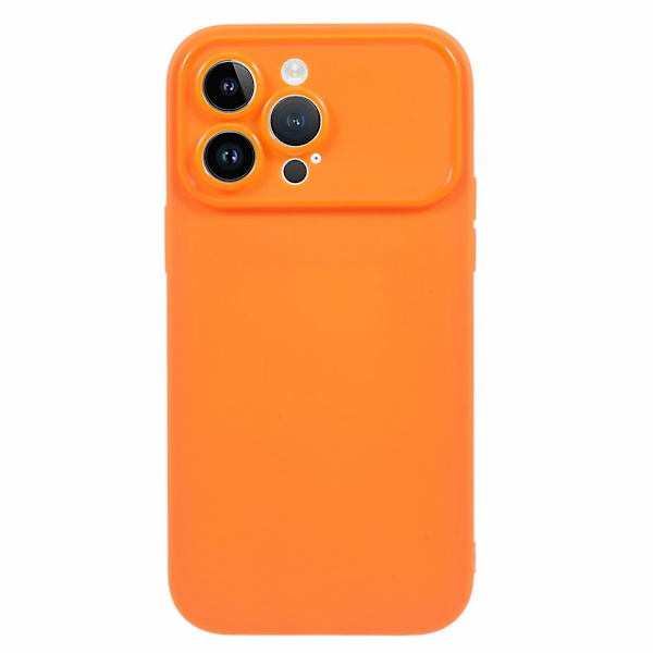 For iPhone 13 Pro Telefondeksel Støvtett Telefonskall Matt Myk TPU (Presis Utsparing for Bakre Linse) Orange