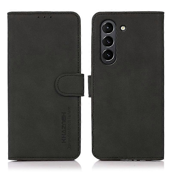 KHAZNEH Lommebok Stativ Design Lærdeksel for Samsung Galaxy S21 FE/S21 Fan Edition Multicolor Style A