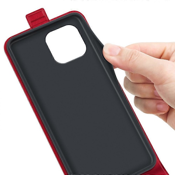 Telefoncover med kortslot til iPhone 15 Plus, Anti-ridse Vertikal Flip PU Læder Mobiltelefon Cover Multicolor Style D