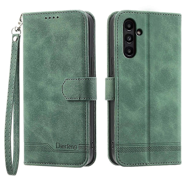 DIERFENG DF-03 Fodral för Samsung Galaxy A15 4G Stöttåligt Läderställ Telefonfodral Plånbok Multicolor Style C