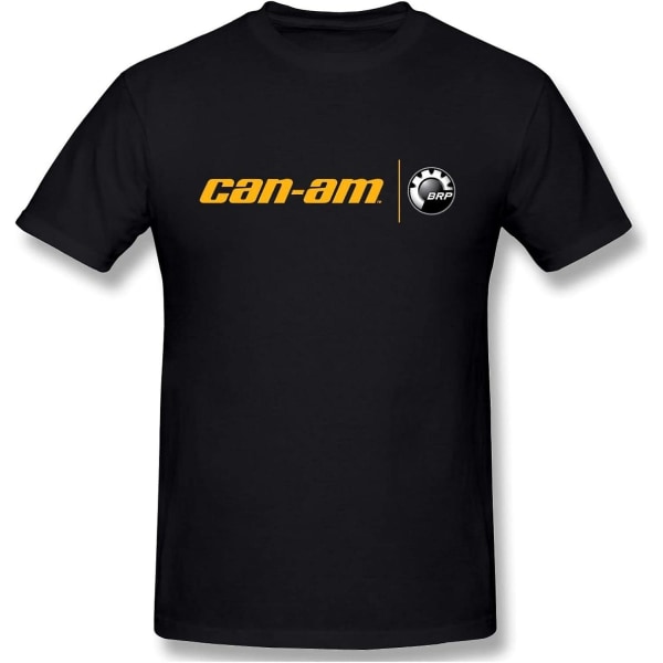 Can-am logotyp Herr kortärmad T-shirt Roliga bomullsprestanda-tröjor Black XL