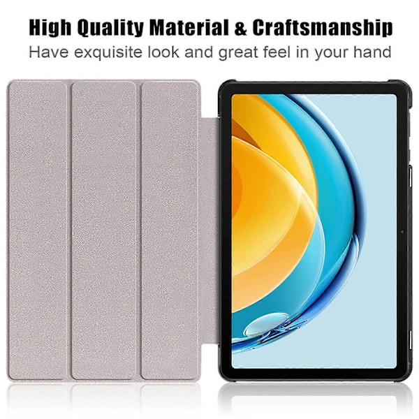 För Huawei MatePad SE 10.4-tums PU Läder Tablet Fodral Tri-fold Ställ Tablet Skydd