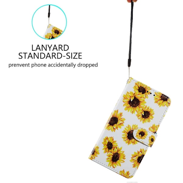 PU Læder Wallet Cover med Mønsterprint og Flip Stand til Xiaomi Redmi Note 12S 4G Multicolor Style N