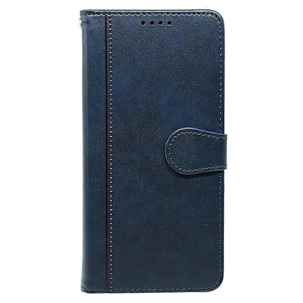 Kalveskinds tekstur læder etui med stativ i bogstil til iPhone 16 Pro Max Multicolor Style D