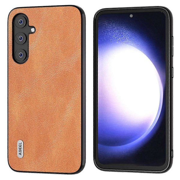 Lehmännahkakuvioinen puhelinkotelo Samsung Galaxy S23 FE:lle, iskunkestävä PU-nahka+TPU+PC-suojus Multicolor Style C