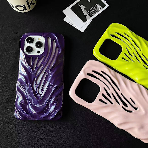 TPU Skal til iPhone 14 Pro, Candy Farve Telefon Cover Udhulet Stødsikkert Bagcover White