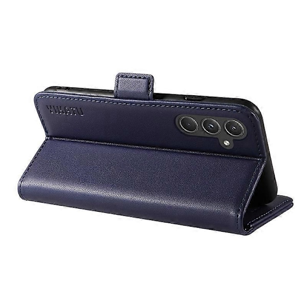 YIKATU YK-003 Læder Wallet Case med Magnetisk Lukning til Samsung Galaxy A55 5G Multicolor Sapphire