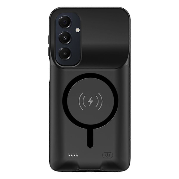 E10S Til Samsung Galaxy A16 5G TPU Kant Opladningsetui 6000mAh Udvidet Batteri Kompatibel med MagSa