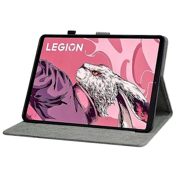 Cover til Lenovo Legion Y700 (2023)/Tab Gen 2 med præget stativ, PU læder kortholder tabletetui Multicolor Style F