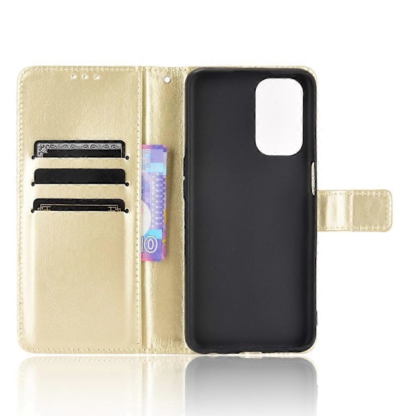 Crazy Horse -lompakkokotelo jalustalla ja hihnalla Oppo A93 5G/A74 5G/A54 5G -puhelimille Multicolor Style A