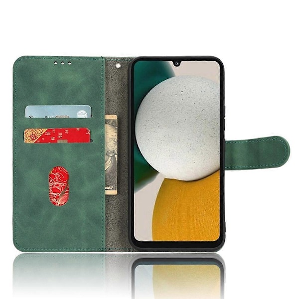 Stöttåligt mobilskal med Skin-Touch-känsla och plånboksställ för Samsung Galaxy A34 5G Multicolor Style D