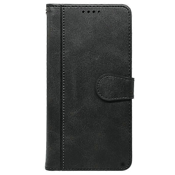 OnePlus Ace 5 5G / Ace 5 Pro 5G Kotelo Vasikan Nahka Tekstuurinen Nahkainen Jalusta Kirjatyylinen Puhelinkotelo- Multicolor Black
