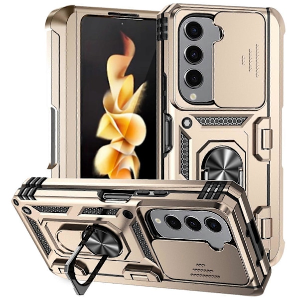 Skal för Samsung Galaxy Z Fold5 5G PC+TPU Anti-fall Skal med Ringstativ Multicolor Style C
