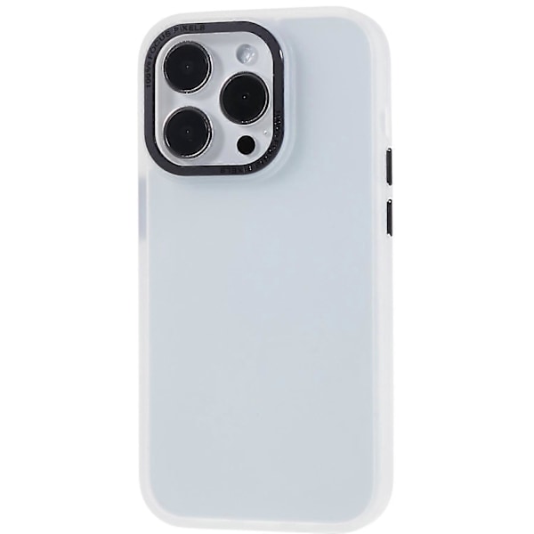 FULEXIN För iPhone 15 Pro PC+TPU Mobilskal Metall Linsskyddsram Anti-Repskydd Multicolor Style B