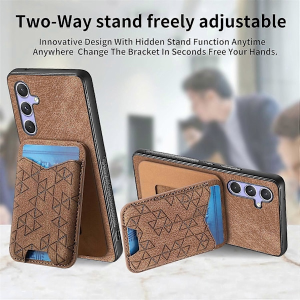 Til Samsung Galaxy 54 5G Etui med Præget Mønster, Kortholder, Støttefod, Læder Bagside Cover Multicolor Style F