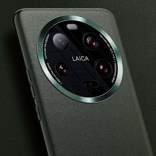För Xiaomi 13 Ultra PU Läderbelagt TPU+PC Mobilskal Metall Linsskydd Telefonskydd (2:a Gen) Multicolor Style A