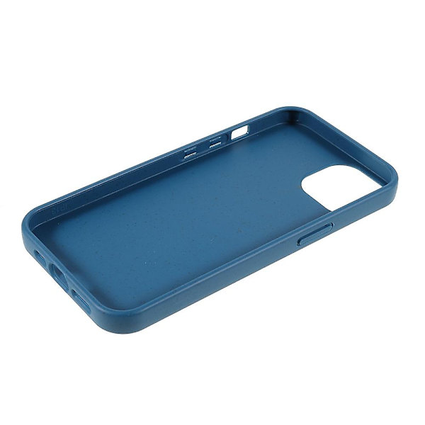 För Iphone 15 Starry Sky Series Matt biologiskt nedbrytbart case Wheat Straw+tpu Hybrid Phone Cover Blue