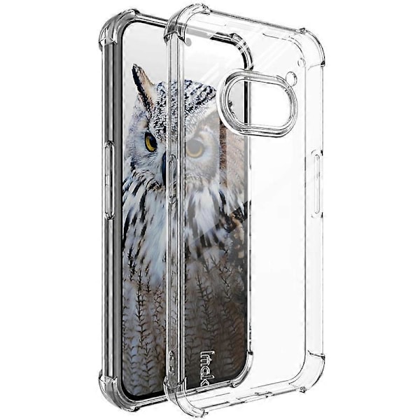 IMAK Skal för Nothing Phone (2a) Plus/Phone (2a) Transparent Fodral Airbag Design Fallskydd TPU Mobilskal Multicolor Style A