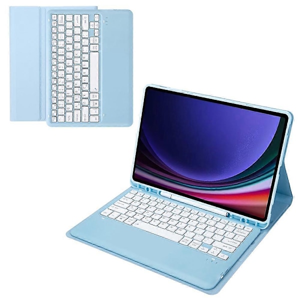 Tyyppi G A810B Samsung Galaxy Tab S10+/S9 FE+/S9+ 12.4\" X610/X616 irrotettava Bluetooth-näppäimistö Multicolor Style F