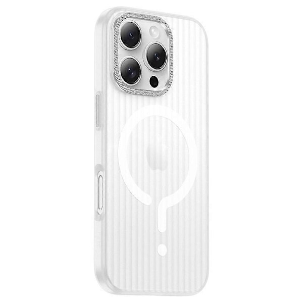 För iPhone 14 Pro Skal Kompatibelt med MagSafe Korrugerad Textur Matt PC Telefonskal Multicolor Style D