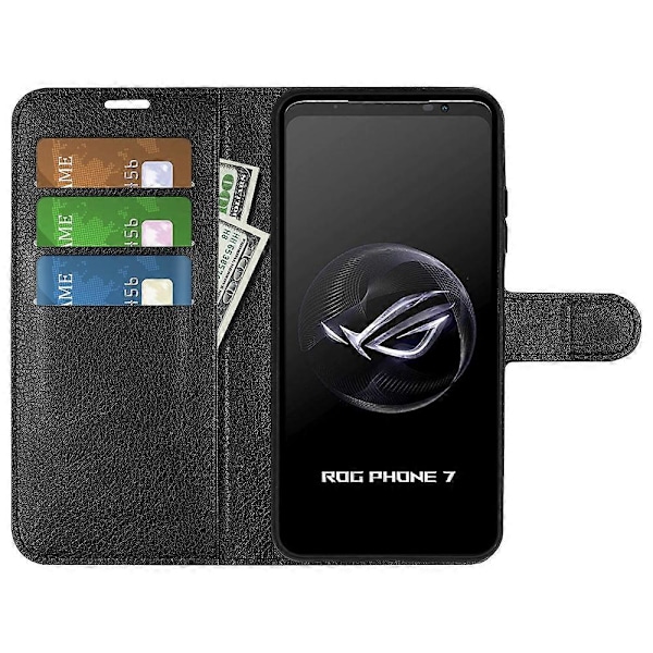 Telefoncover til Asus ROG Phone 7 5G, Wallet Telefon Cover Stativ PU Læder Shell