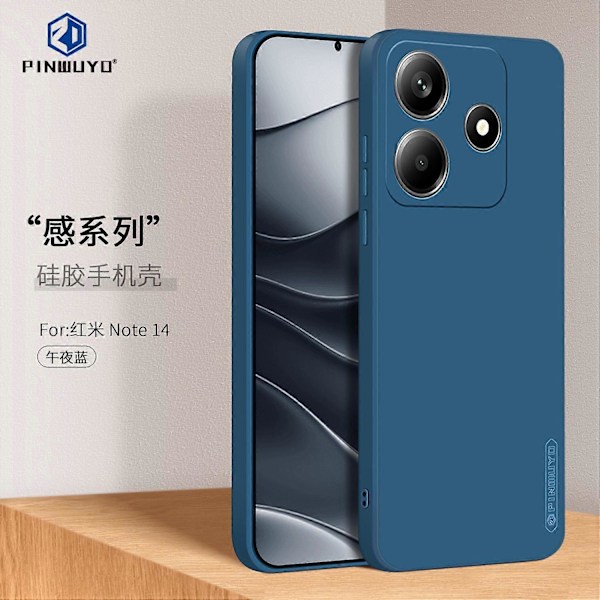 Xiaomi Redmi Note 14 5G PINWUYO Sense -sarjan nestemäinen silikoni TPU -puhelinkotelo Multicolor Style B