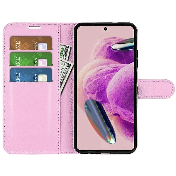 Til Xiaomi Redmi Note 12S 4G Litchi Tekstur Wallet Telefon Cover Stativ PU Læder Etui Multicolor Style C