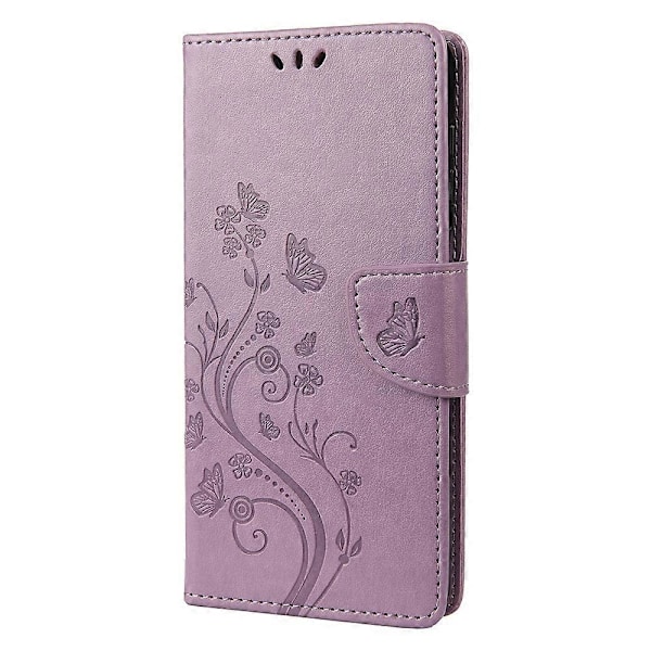 Xiaomi Redmi Note 12 Pro+ 5G -puhelimen suojakotelo, PU-nahkaa, kukka- ja perhoskuviointi, lompakkokotelo Multicolor Style H