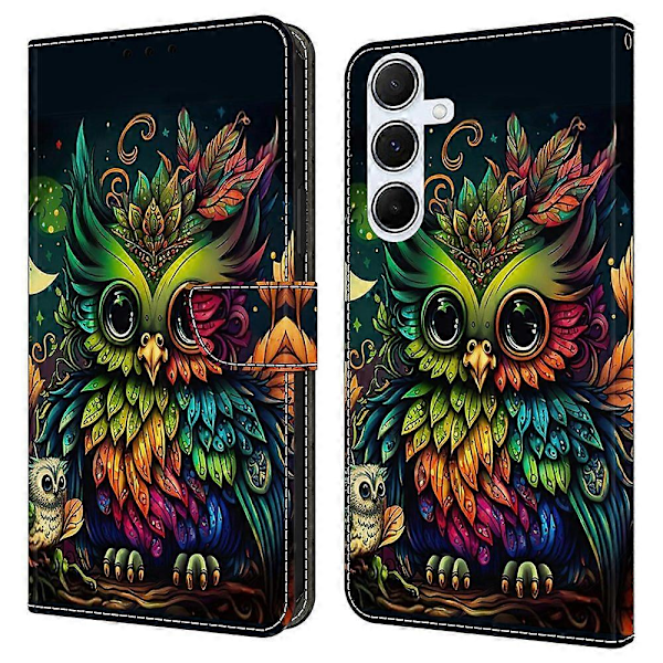 Samsung Galaxy A36 5G / A56 5G -puhelimelle kuvioitu suojakuori TPU+PU-nahkainen läppäpuhelin Multicolor Style L