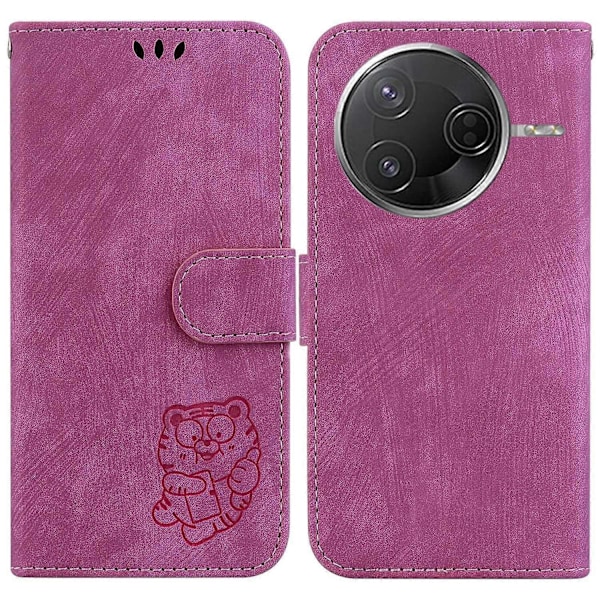 Til Xiaomi Poco F7 Pro 5G/ F7 Ultra 5G/ Redmi K80 Pro 5G/ K80 5G Wallet Case Tiger Prægning Læder S Multicolor Rose