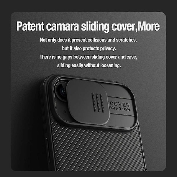 NILLKIN CamShield Pro -kotelo iPhone 15:lle, PC+TPU magneettinen puhelinkotelo kameran linssinsuojalla Multicolor Style C